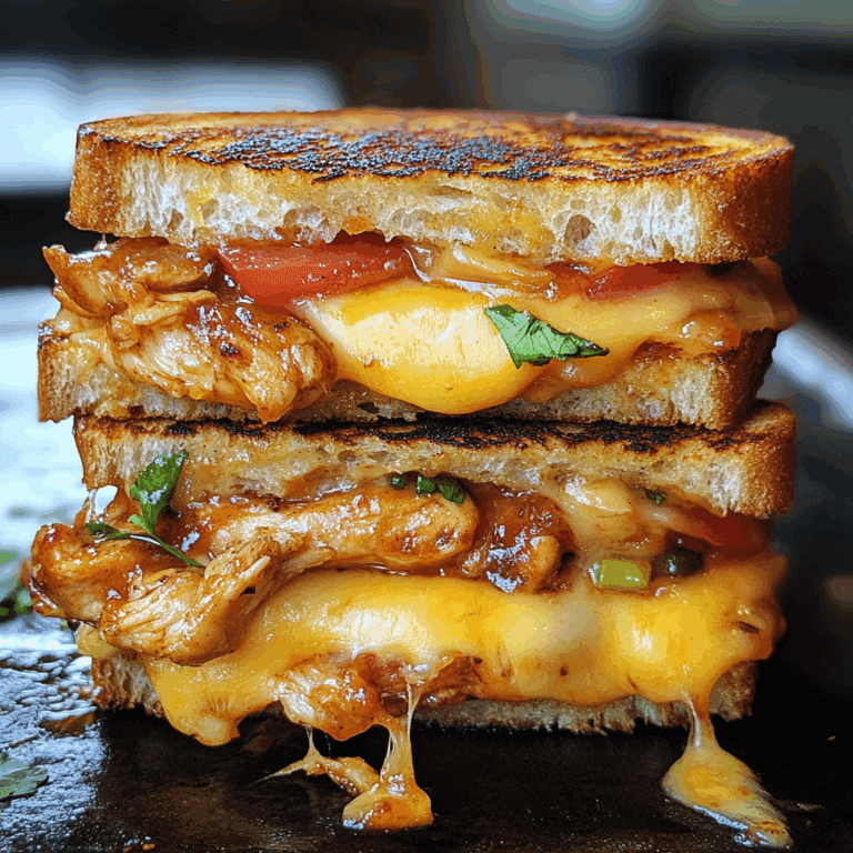 BBQ Chicken Grilled Cheese