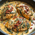Creamy Tuscan Chicken with Spinach & Sun-Dried Tomatoes