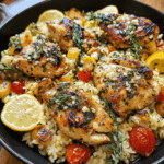 Greek Chicken and Lemon Rice