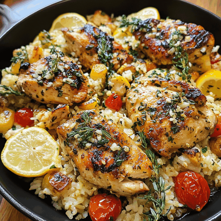 Greek Chicken and Lemon Rice