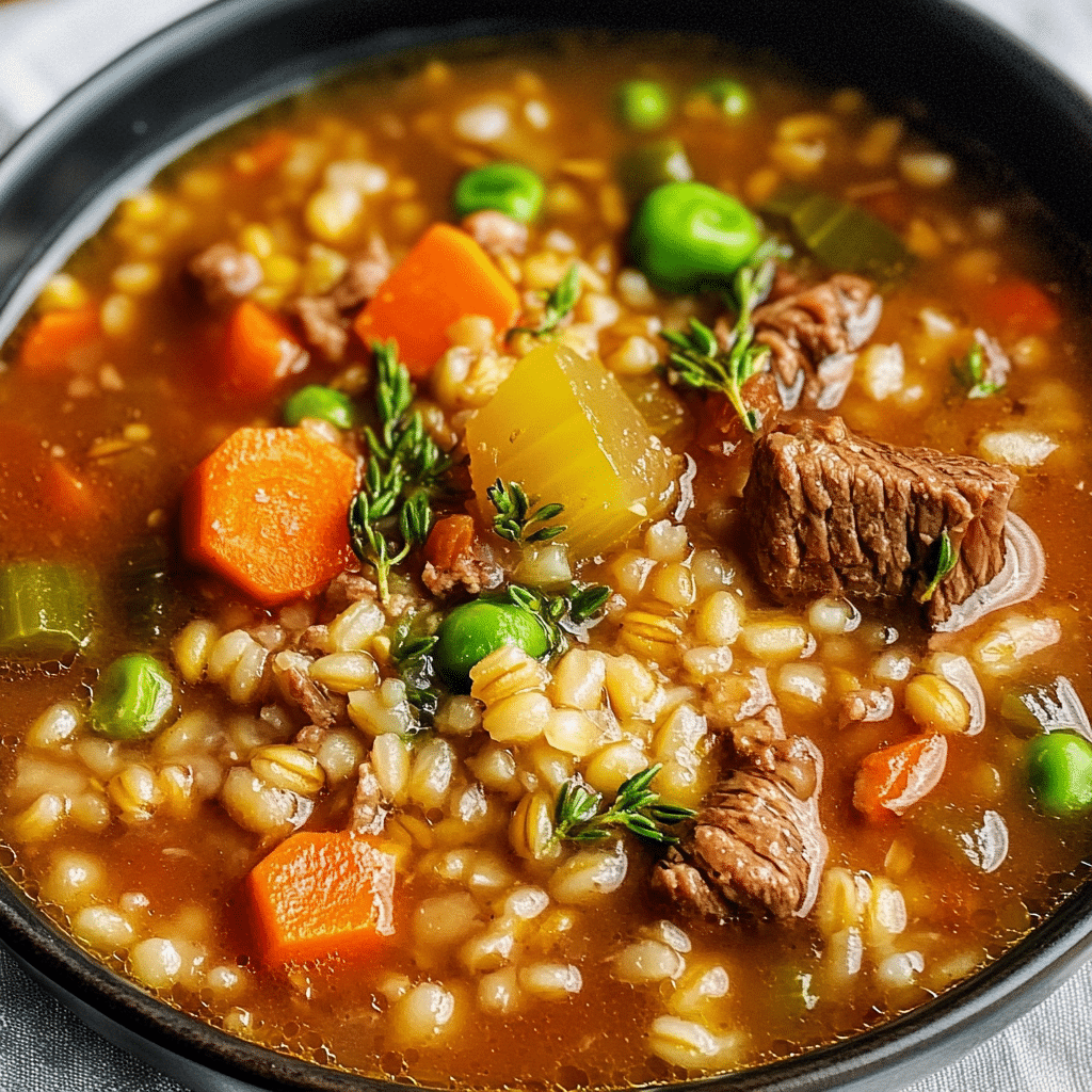 Hearty Beef Barley Soup
