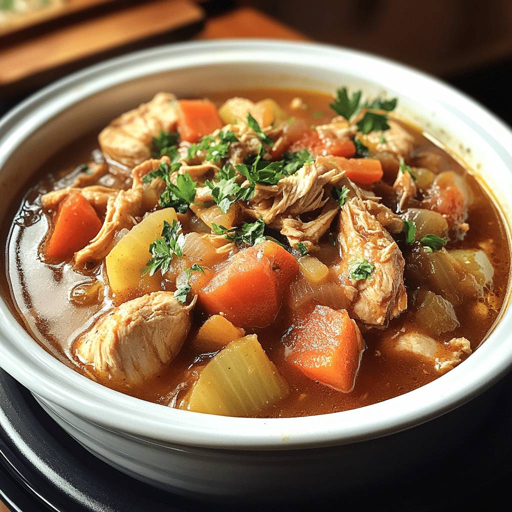 Hearty Slow Cooker Chicken Stew
