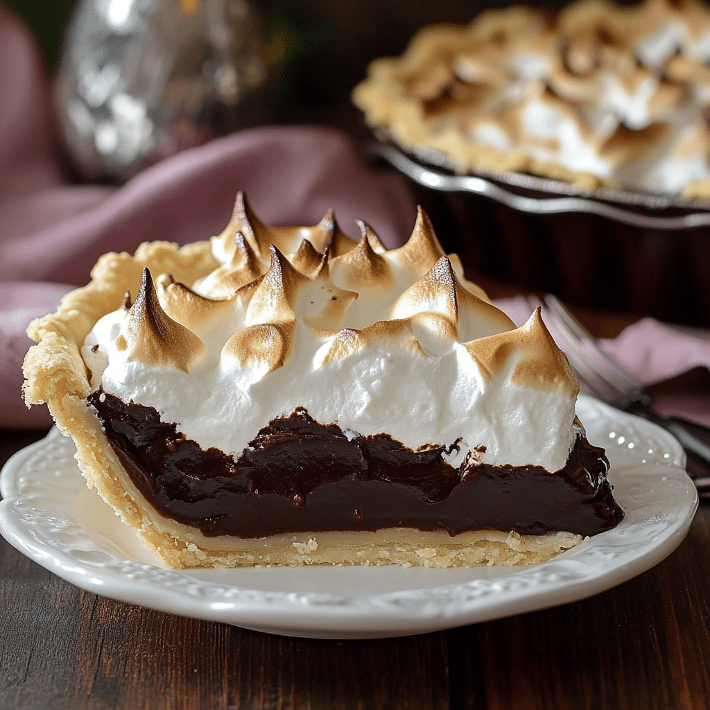 Old Fashioned Chocolate Meringue Pie