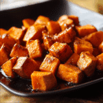 Roasted Honey Cinnamon Sweet Potatoes