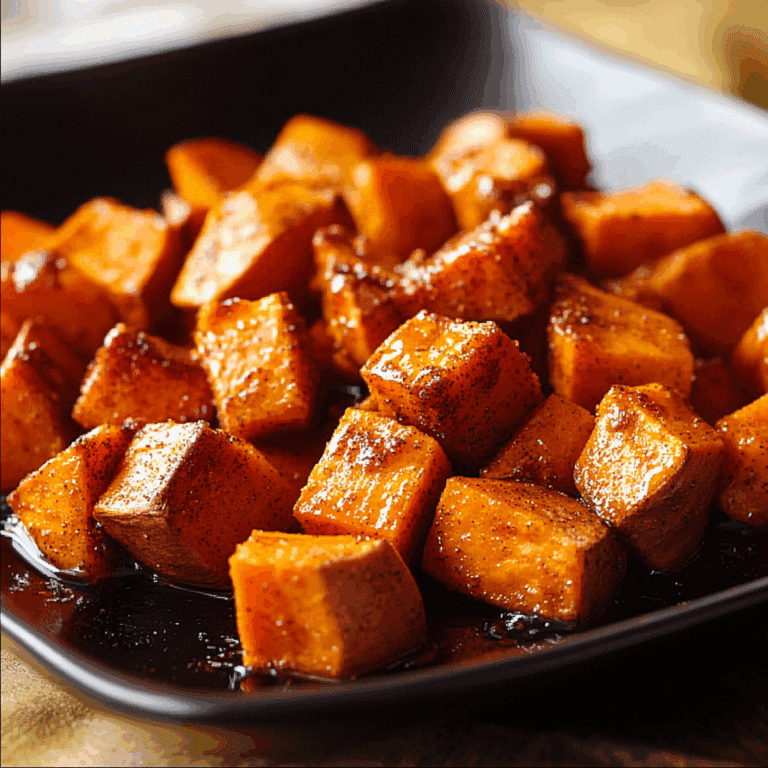 Roasted Honey Cinnamon Sweet Potatoes