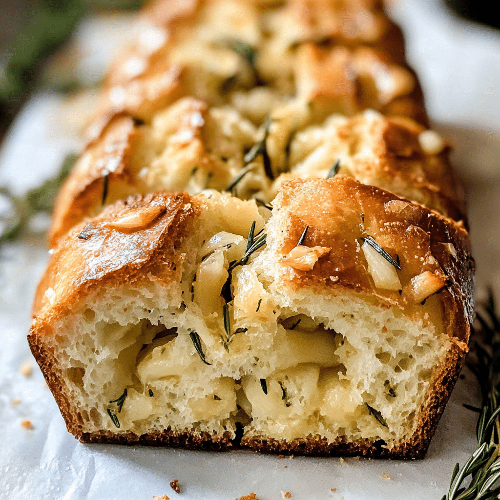 Rosemary Garlic Pull Apart Bread