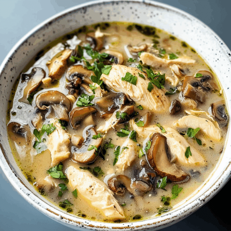 Rotisserie Chicken Mushroom Soup