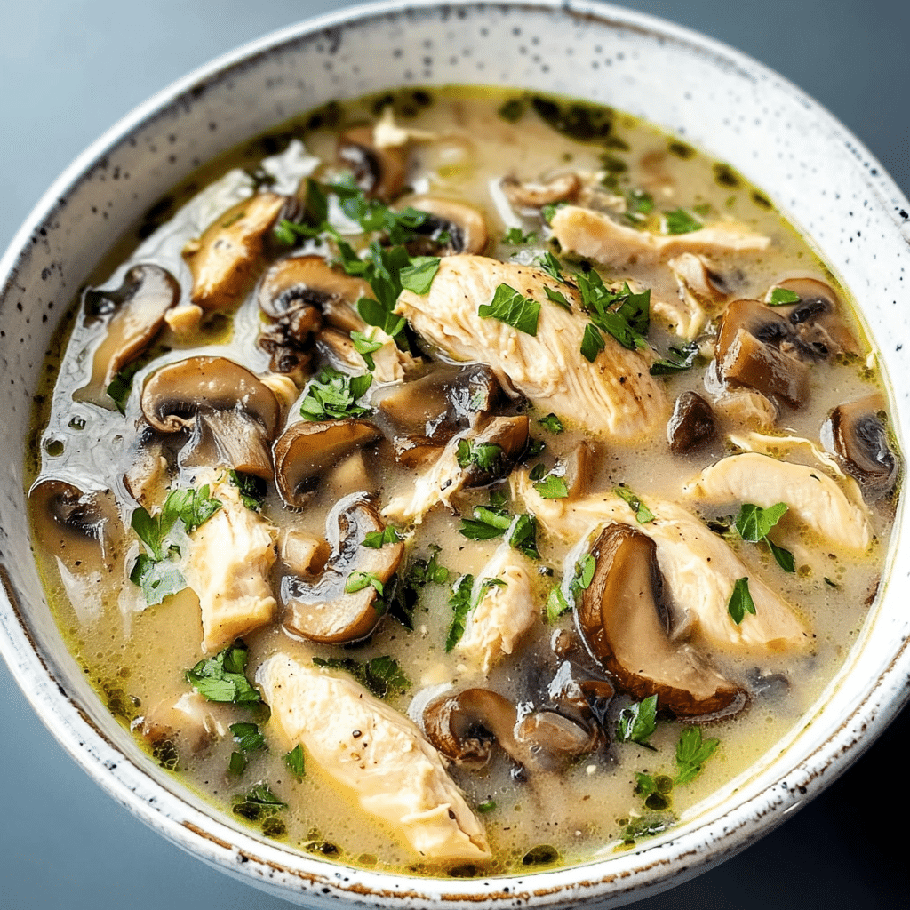 Rotisserie Chicken Mushroom Soup