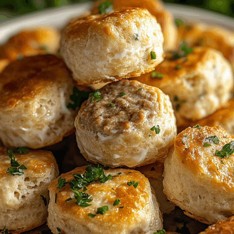 Sausage Cream Cheese Biscuit Bites