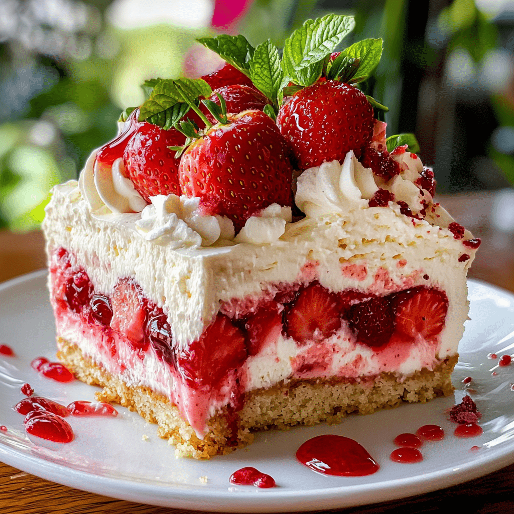 Strawberry Cheesecake Dump Cake