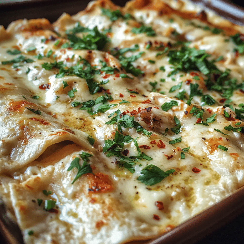 White Chicken Enchiladas