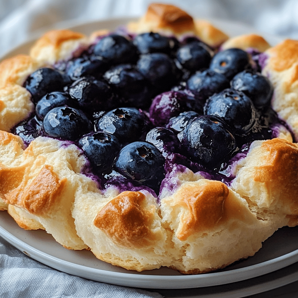 Blueberry Fluffy Cottage Cheese Cloud Bread