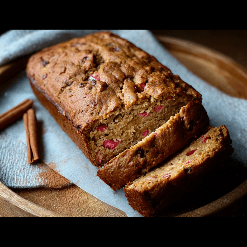 Cinnamon Rhubarb Bread