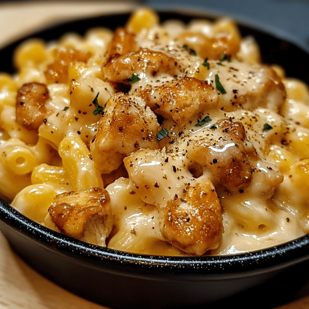 Creamy Honey Pepper Chicken Mac and Cheese Delight