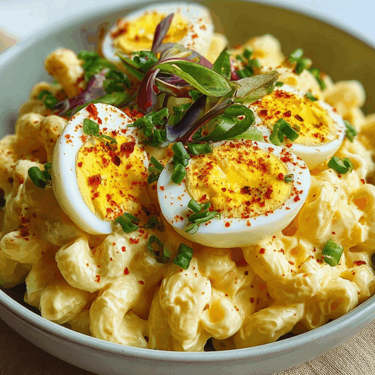 Deviled Egg Macaroni Salad