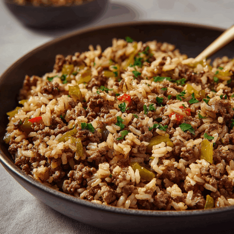 Dirty Rice with Ground Beef