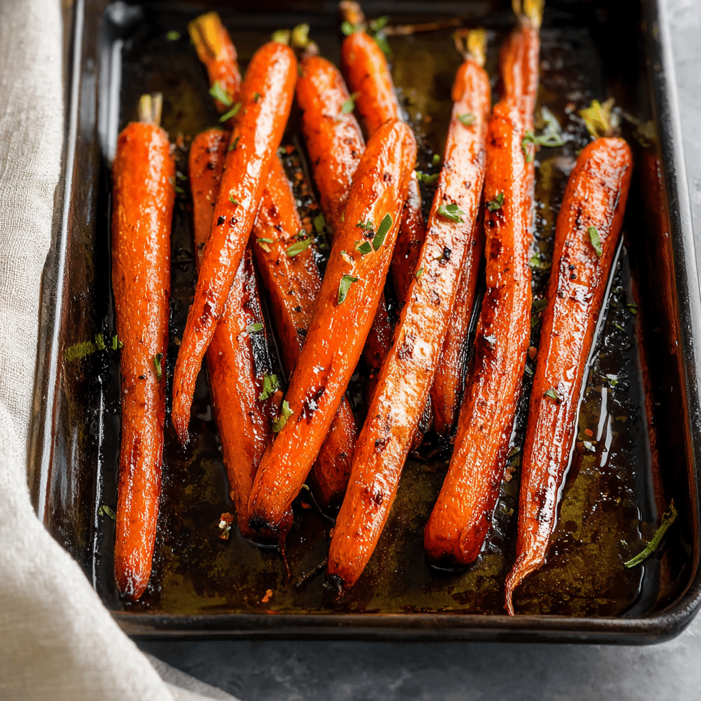 Easy Balsamic Roasted Carrots