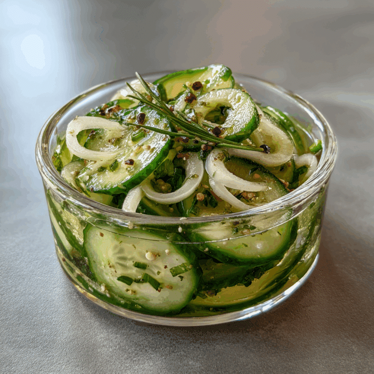 Fresh Pickled Cucumber Salad