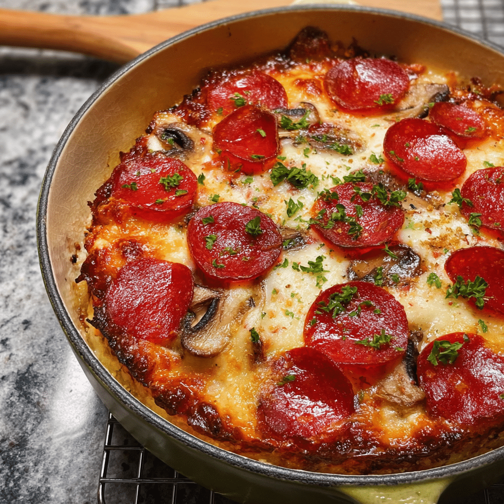 Low Carb Crustless Pizza Bowl