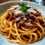 Old-Fashioned Spaghetti with Hearty Meat Sauce