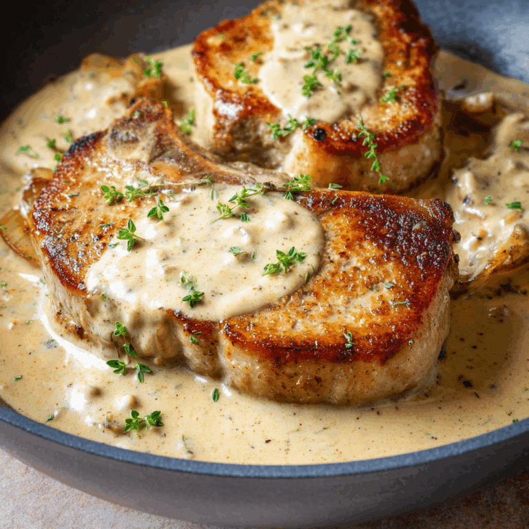 Pork Chops with Creamy Sauce