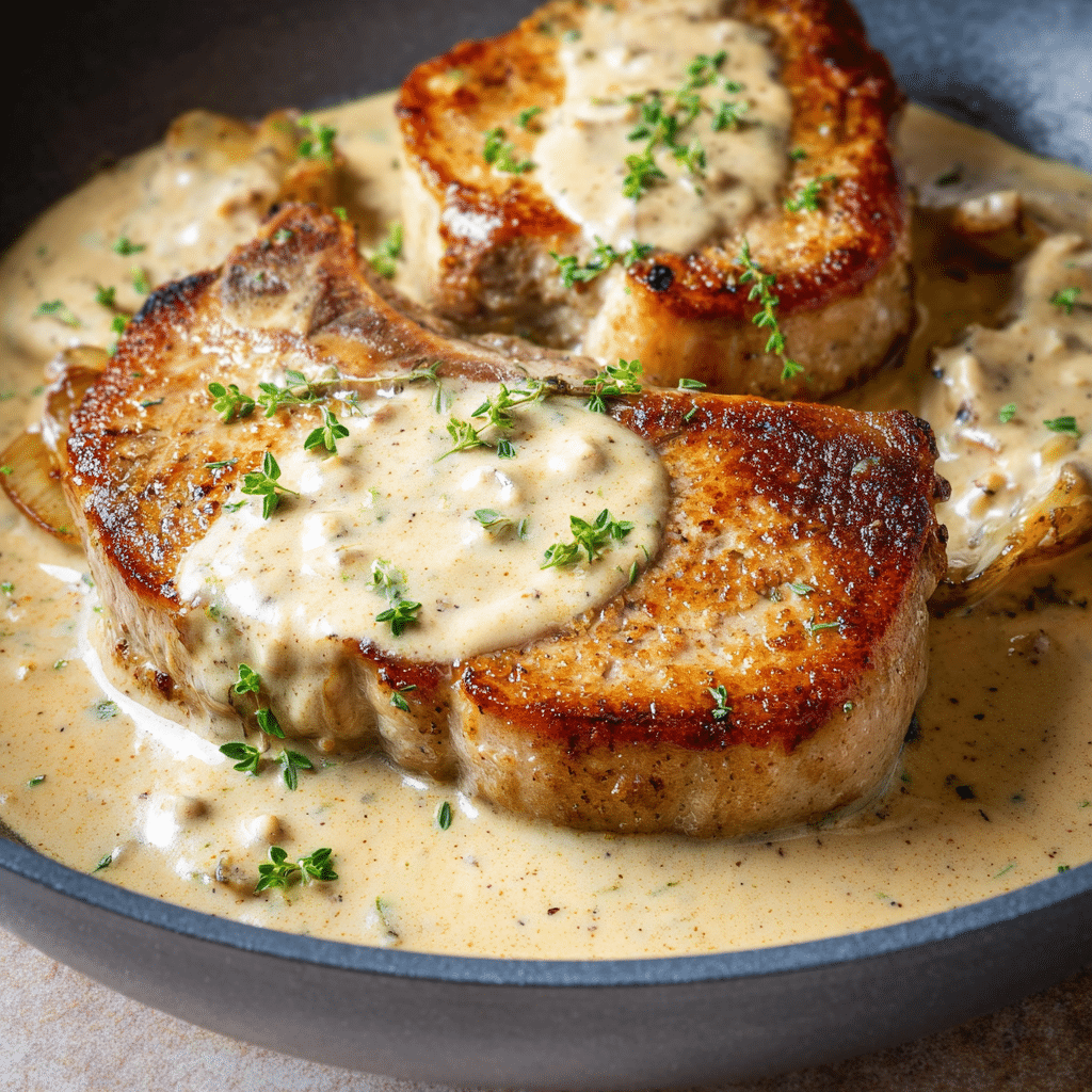 Pork Chops with Creamy Sauce
