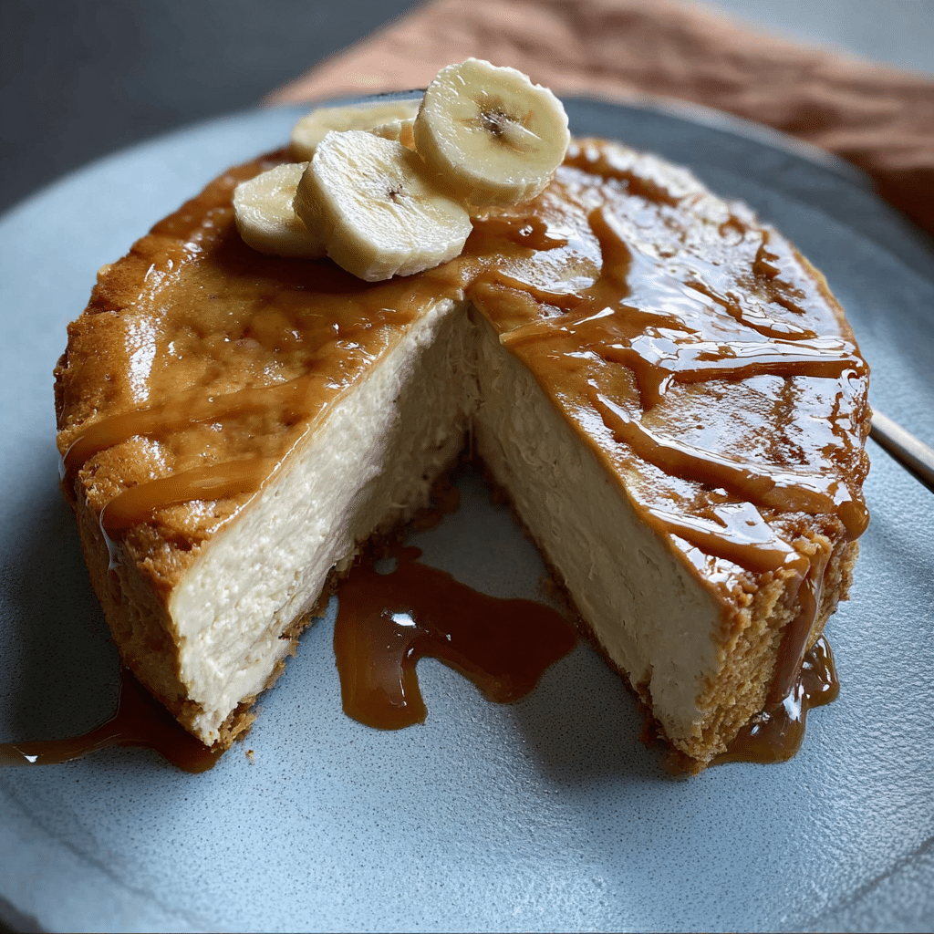 4 Ingredient Banana Greek Yogurt Cheesecake