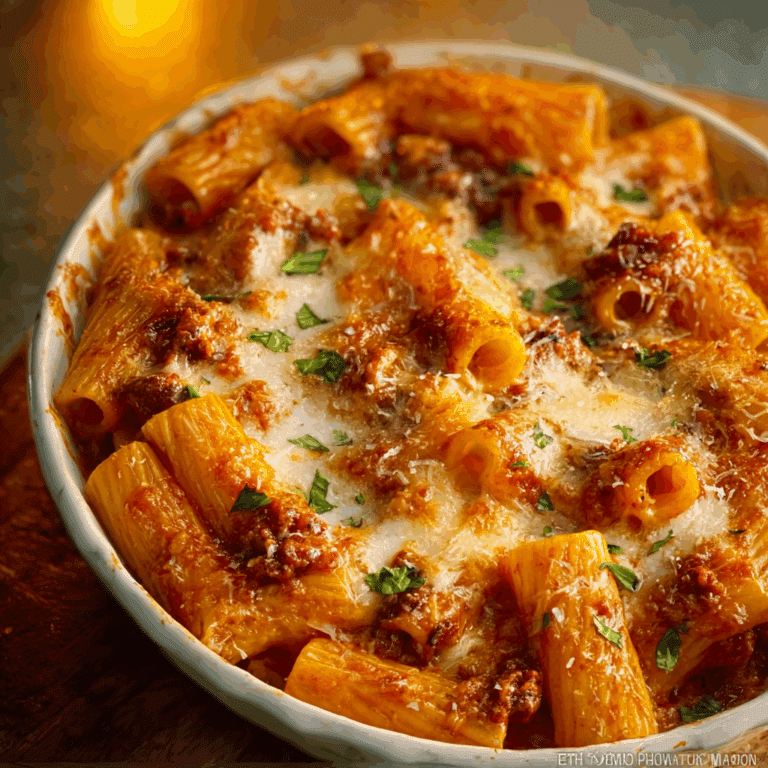 Baked Rigatoni Pasta Recipe
