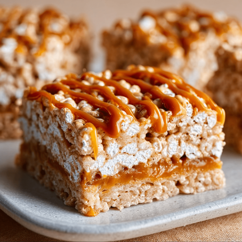 Brown Butter Dulce de Leche Rice Krispie Treats