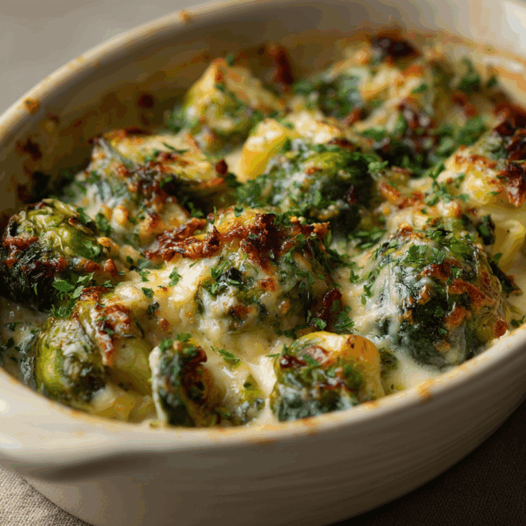 Brussels Sprouts Au Gratin