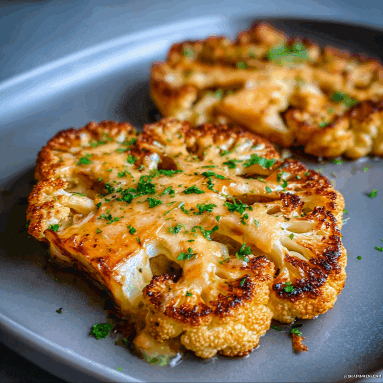 Cheesy Cauliflower Steaks