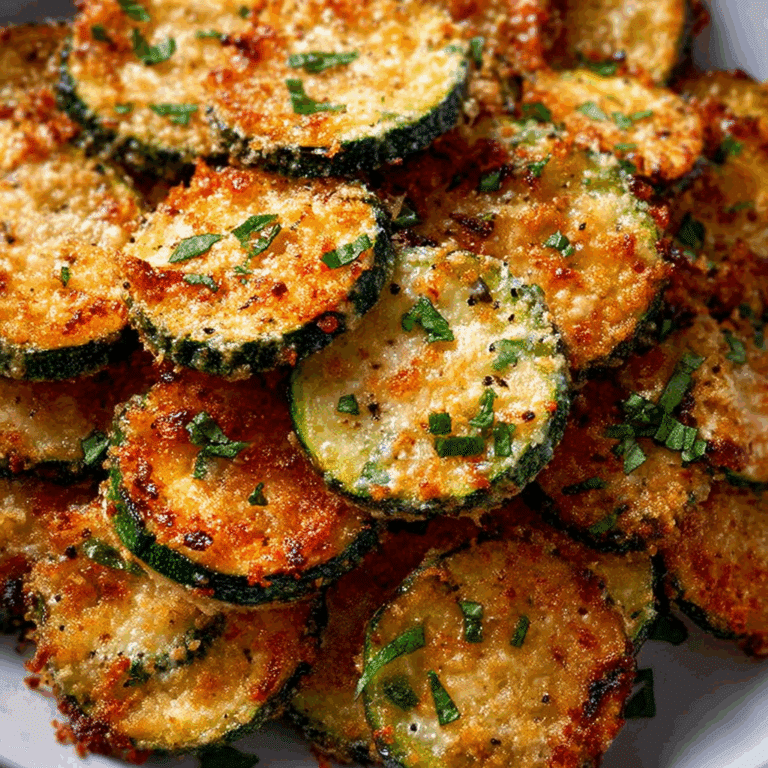 Crispy Parmesan Zucchini Rounds