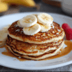 Fluffy Banana Cottage Cheese Pancakes