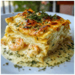 Garlic Butter Shrimp Scampi Lasagna