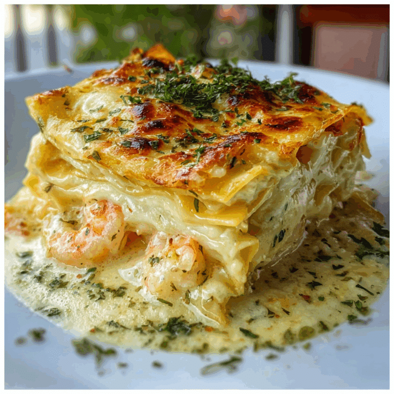 Garlic Butter Shrimp Scampi Lasagna