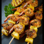 Grilled Shrimp Pineapple Skewers