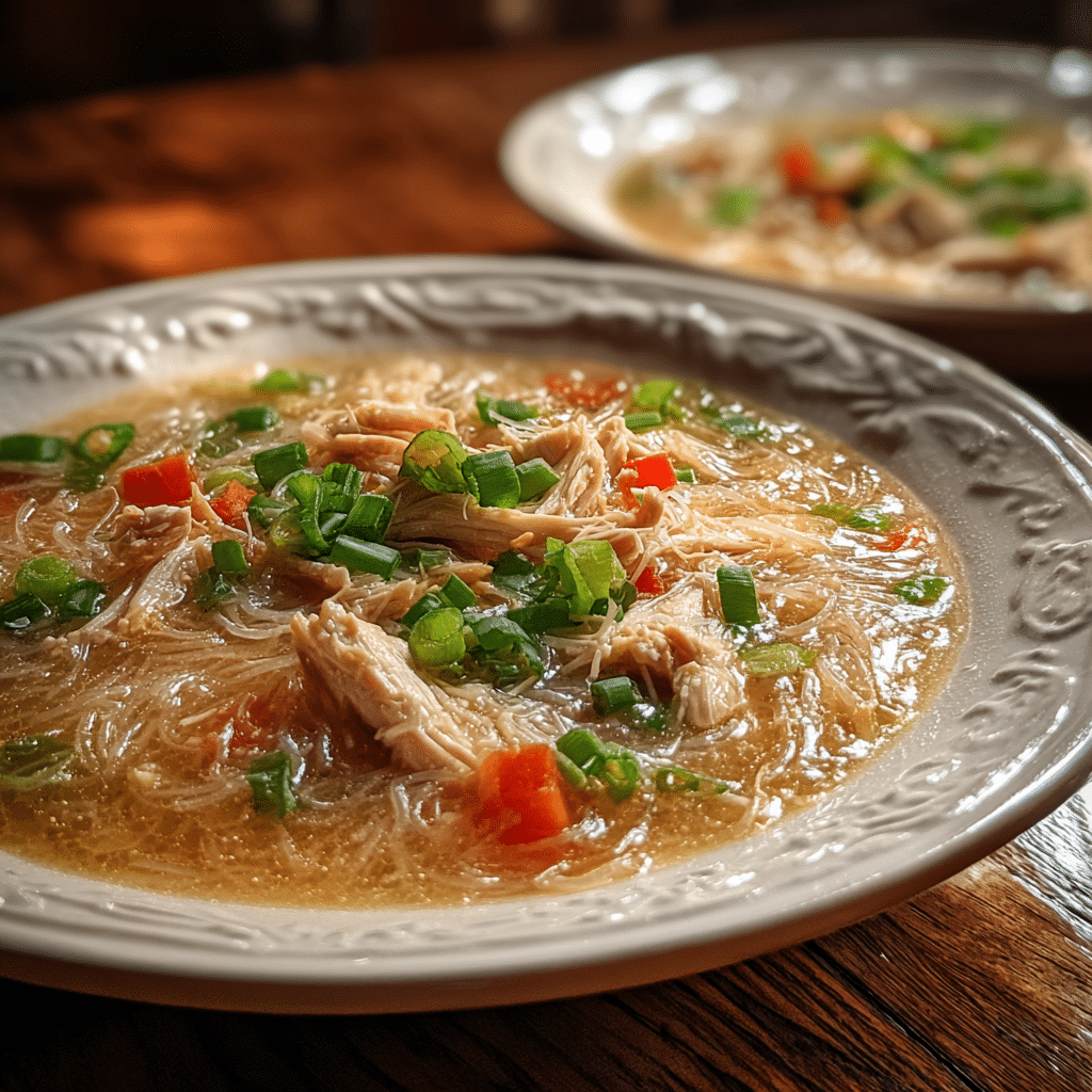 Hawaiian-Style Chicken Long Rice Soup