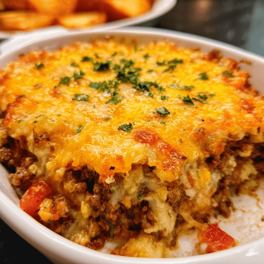 Hearty Hobo Casserole with Ground Beef