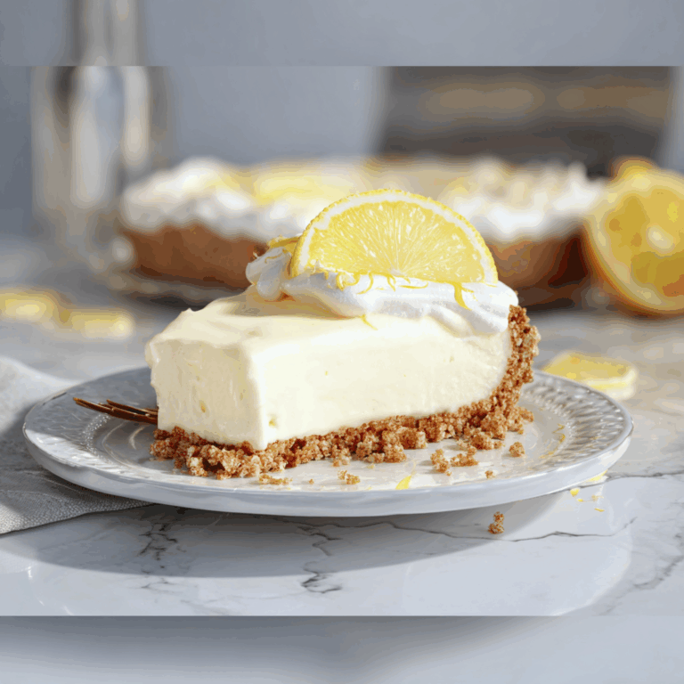 No-Bake Sugar-Free Lemon Pie