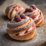 Raspberry Custard Buns