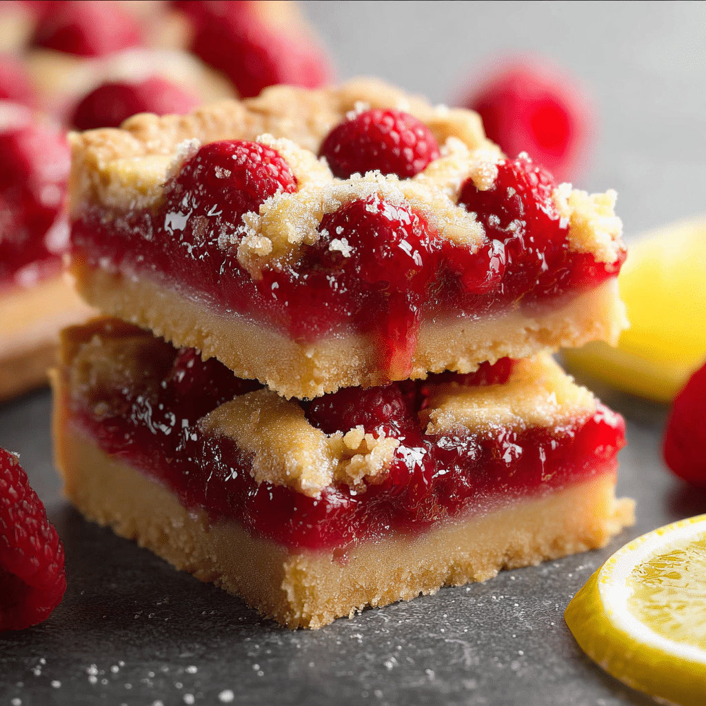Raspberry Lemon Tart Bars