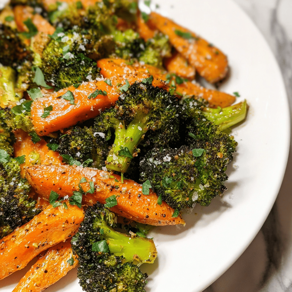 Roasted Broccoli and Carrots