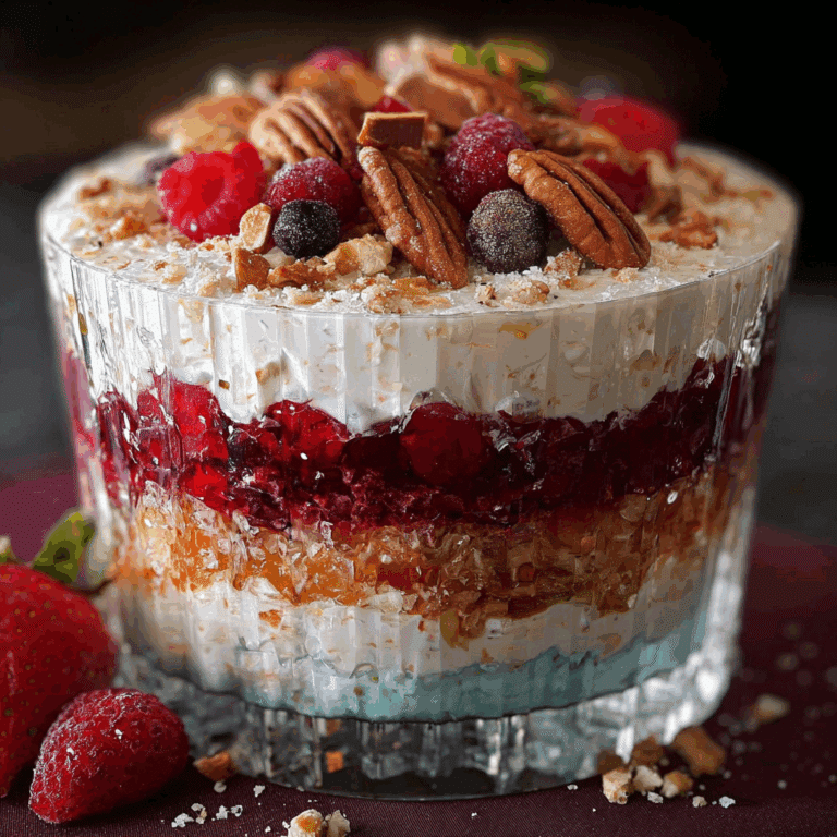 7 Layer Punch Bowl Dessert