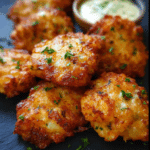 Cheesy Chicken Fritters