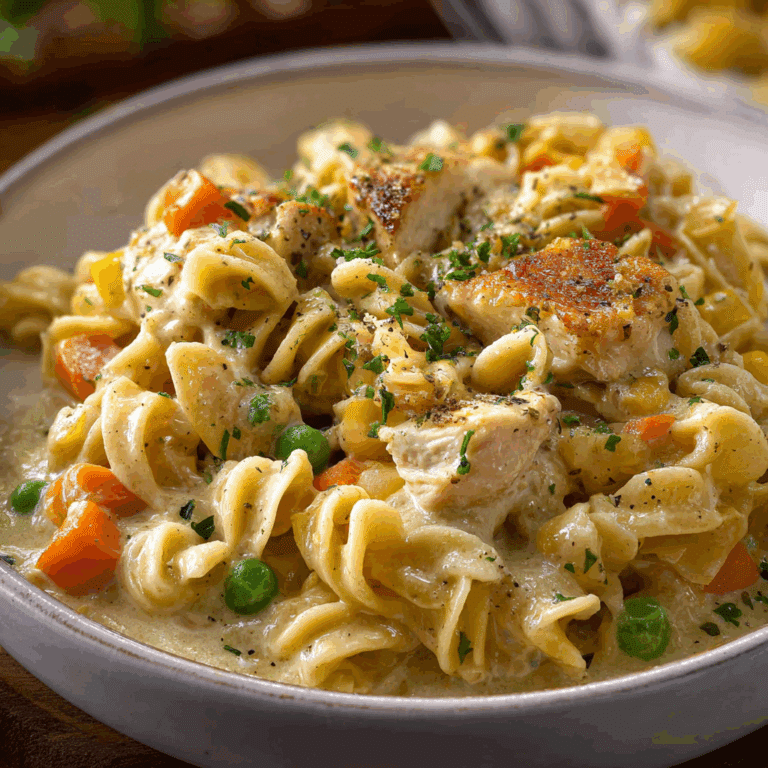 Chicken Pot Pie Pasta