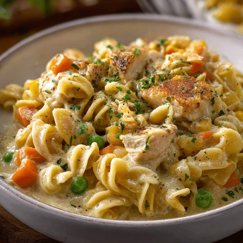 Chicken Pot Pie Pasta