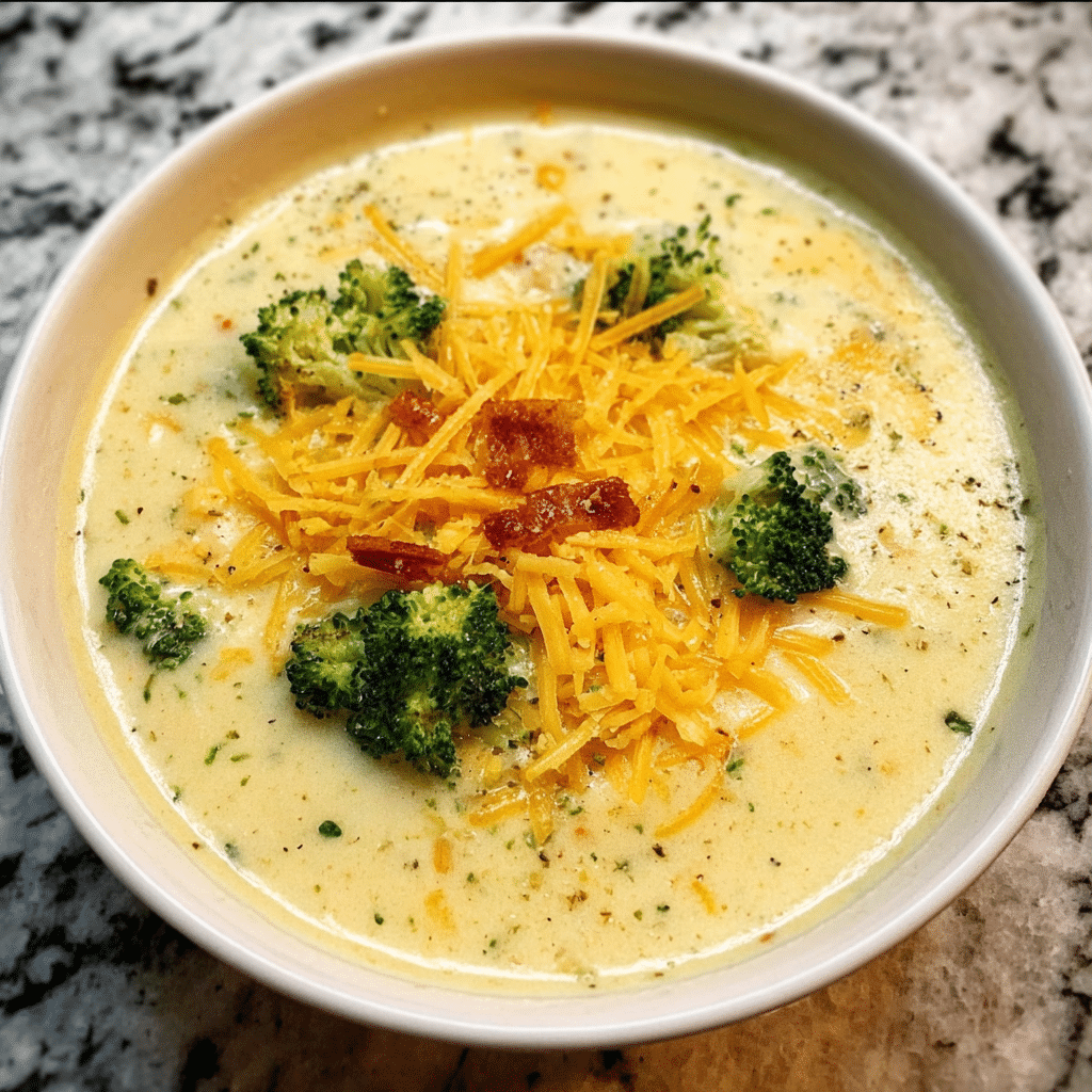 Crockpot Potato Broccoli Cheddar Soup