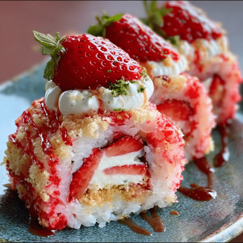 Strawberry Shortcake Sushi
