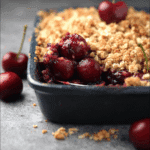 Cherry Crumble with Fresh Summer Cherries