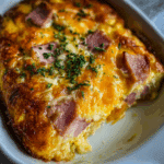 Ham and Cheese Breakfast Casserole